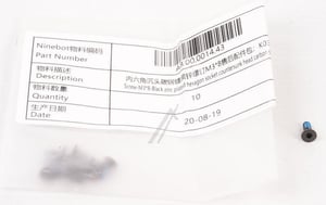 Schraube M3x8 schwarz verzinkt Innensechskant Segway-Ninebot AB.00.0014.43 für E-Scooter E8 E10