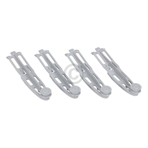 Korbrolle mit Halter für Oberkorb Bauknecht 481252888117 für Geschirrspüler 4Stk