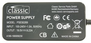 Netzteil für Staubsauger Classic PSE50269EU Netzadapter