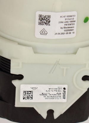 Beko-Grundig-Arçelik 1512100200 C00904094 Sumpeinheit ohne Ventil für Geschirrspüler Komplett