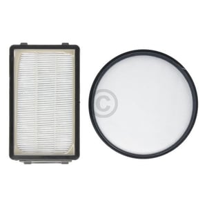 Filterset wie Rowenta ZR-005901 Abluftfilterkassette Lamellenfilter + Rundfilter für Bodenstaubsauger