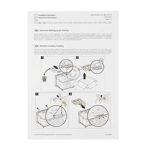 Heizungsoberhitze für Heizelement Bosch 00779092 Backofen