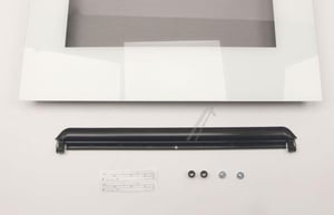 Backofenscheibe für Ofen Bosch Siemens 20008213 Weiß für 60cm Geräte