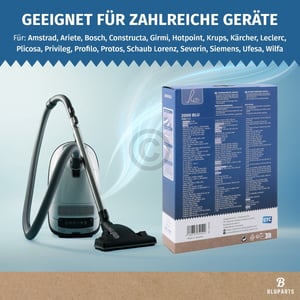 Filterbeutel wie BOSCH 17003048 Typ G ALL BBZ41FGALL für Bodenstaubsauger 5Stk + Vorfilter