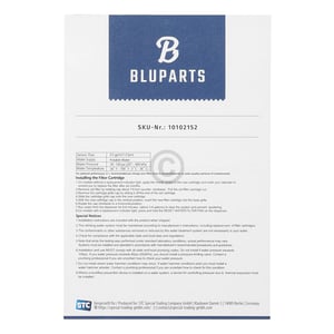 Wasserfilter passend für Whirlpool 484000008726  BLUPARTS - KOMPATIBEL 10102152