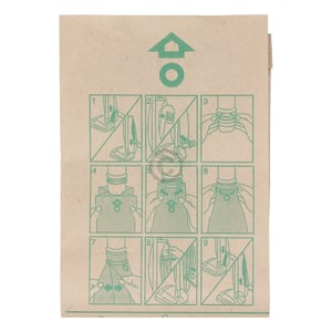 Filterbeutel HOOVER H1 09178377 für NassTrockenSauger 5Stk