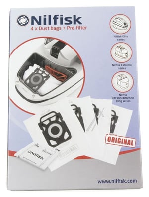 Staubsaugerbeutel für Nilfisk Staubsauger 107412688 4 Stück