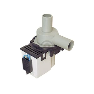 Ablaufpumpe passend für Miele 958663 GRE mit Pumpenkopf für Waschmaschine Waschtrockner
