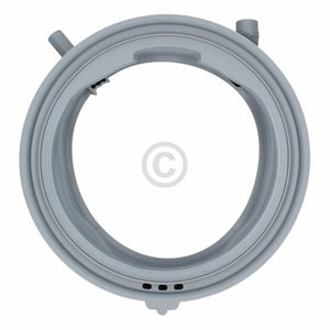 Fenstermanschette fettbeständig Silikon, grau mit Beleuchtungsstutzen + Umpumpstutzen 20002776
