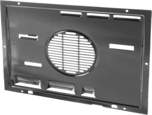 Lüftungskanal für Ofen BSH-Gruppe 00431935 Heißluft, Blech-grau