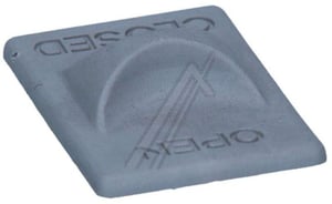 Filterflansch IX für Whirlpool Dunstabzugshaube 488000138698 Bedienknopf, Grau