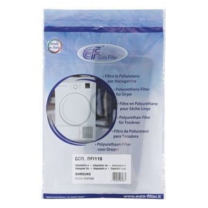Schaumfilter wie SAMSUNG DC62-00376A 230x100mm für Trockner