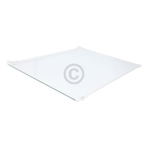 Glasplatte LIEBHERR 7272636 495x400mm mit Leisten für Auszugsschiene Gefrierschrank