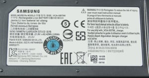 Akku VCA-SBT90 LI-ION 21.9V 2850mAH Samsung DJ96-00221A für Staubsauger