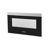 Frontglasscheibe schwarz, geklebt, Edelstahl-Applikation,Kompakt, StudioLine, Siemens schwarz, geklebt, Edelstahl-Applikation, 00776181