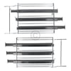 Haltegitterset mit Teleskopauszug 3-fach für Backbleche Rost gorenje AC057 471093 in Superior Backofen