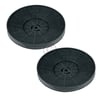 Kohlefilter Set 175mmØ Respekta MIZ0031 für Dunstabzugshaube 2Stk