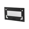Frontglasscheibe schwarz, geklebt, Edelstahl-Applikation,Kompakt, StudioLine, Siemens schwarz, geklebt, Edelstahl-Applikation, 00776181