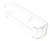 Flaschenfach für Kühlschrank Electrolux Aeg 140175641020 Türfach neutral
