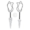 Rührbesen BOSCH 00659072 Turbobesen Set rechts links mit Antriebsschnecke für Handmixer 00645256