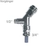 Geräteanschlussventil 1/2" Wandanschluss Grohe 41190000