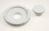 Deckel, Stopfer & Dichtung für DeLonghi Ofen KW650556 weiß