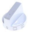 Drehknopf weiß für Backofen AEG 140198336046 9+0 Funktion