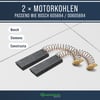Motorkohlen [2er Set] 12,5x5x43mm 4,8mmAMP wie 00605694 605694 Bosch, Siemens, Neff für Waschmaschinen/Trockner