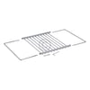 Grillrost 230-400mm 230mm tief ausziehbar erweiterbar universal für Backofen
