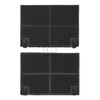 Kohlefilter wie EFF70 ZANUSSI 902980049/8 195x139mm für Dunstabzugshaube 2Stk