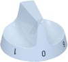Kochfeldknopf weiß für Ofen Electrolux 3254295037 Herd