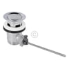 Ablaufgarnitur 1 1/4" mit Exzenter und Stopfen chrom BLUPARTS für Waschbecken