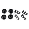 Knebelset 38mmØ schwarz mit Adaptern universal für Kochfeld Herd 16teilig