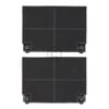 Kohlefilter wie EFF70 ZANUSSI 902980049/8 195x139mm für Dunstabzugshaube 2Stk