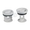 Flusensiebeinsatz Set Whirlpool 484000000966 für Askoll KEBS Ablaufpumpen