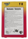 Y8-Beutel für Staubsauger Filterclean 000128K 5er-Pack