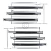 Haltegitterset mit Teleskopauszug 3-fach für Backbleche Rost gorenje AC057 471093 in Superior Backofen