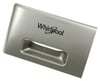 Schubladengriff für Kühlschrank Whirlpool Indesit 488000635516 silber mit Logo