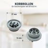 8 x Korbrollen Korbrollenset Spülmaschinen für Bosch  00165314 165314