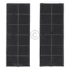 Kohlefilter Set wie gorenje 182192 TypK 250x95mm für Dunstabzugshaube 2Stk