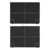 Kohlefilter wie EFF70 ZANUSSI 902980049/8 195x139mm für Dunstabzugshaube 2Stk FKS140