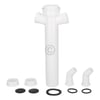 Verstellrohr 1 1/2"x40mmØ mit 2 Geräteanschlüssen für Spülbeckensiphon 98837148