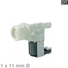 Magnetventil 1-fach 180° 11,0mmØ 480140102032 Bauknecht, Whirlpool, Ikea