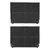 Kohlefilter wie EFF70 ZANUSSI 902980049/8 195x139mm für Dunstabzugshaube 2Stk FKS140