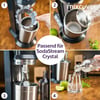Elegante Glasflasche (transparent) für den SodaStream Crystal 2.0