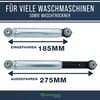 2x Stoßdämpfer Waschmaschine passend für Bosch Miele 4500826 | Suspa RD12 120N Waschmaschine Stoßdämpfer, AN-SA BOSCH TYP 120N