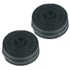 Kohlefilter Set Type58 Whirlpool 484000008782  AKB000/1 Wpro 142mmØ für Dunstabzugshaube 2Stk