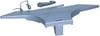 Sichtfenstergriff für Waschmaschine Whirlpool 482000092448 Innex Grey647