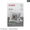 Filterbeutel AEG 9001669796 GR50S für Bodenstaubsauger 4Stk + Filtermatte