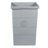 Inneneimer 226x233x350mm 15 Liter Hailo 1076099 hellgrau für Einbau-Abfallsammlersystem